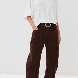 Nili Lotan Shon Corduroy Pants – Size 8 – NWT Merlot